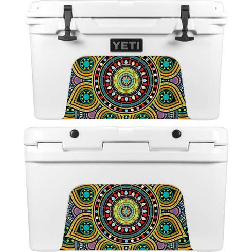Sacred Wheel Colored YETI Tundra 45 Hard Cooler Skin