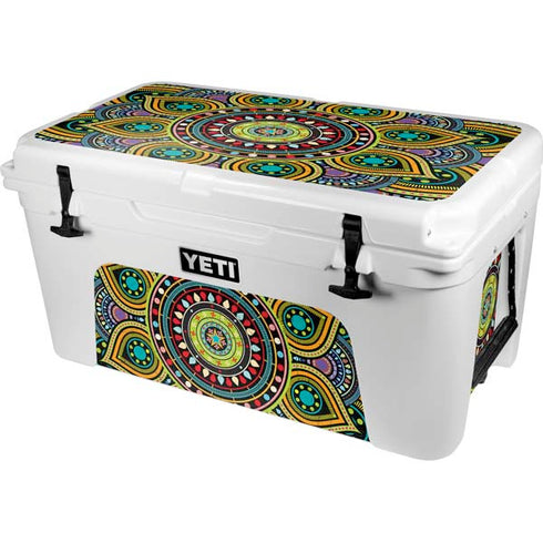 Sacred Wheel Colored YETI Tundra 65 Hard Cooler Skin
