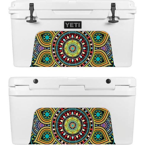 Sacred Wheel Colored YETI Tundra 65 Hard Cooler Skin
