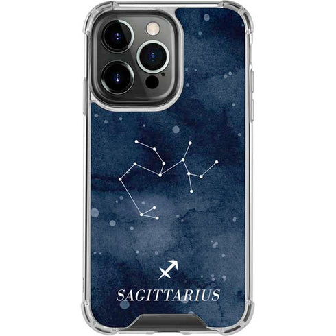 Sagittarius Constellation iPhone 14 Pro Clear Case