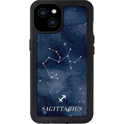 Sagittarius Constellation iPhone 15 Plus Waterproof Case