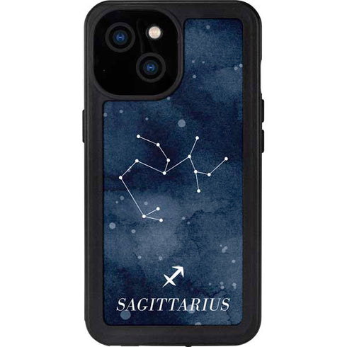 Sagittarius Constellation iPhone 15 Waterproof Case