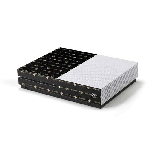 NFL New Orleans Saints Blitz Series Xbox One S Console Skin