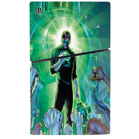 DC Comics Green Lantern Dark Days Cover #4 New 52 Art by Billy Tan PS5 Slim Disk Console Skin