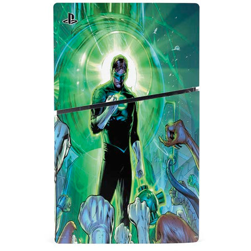 DC Comics Green Lantern Dark Days Cover #4 New 52 Art by Billy Tan PS5 Slim Digital Edition Console Skin