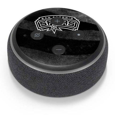 NBA San Antonio Spurs Black Animal Print Amazon Echo Dot Skin