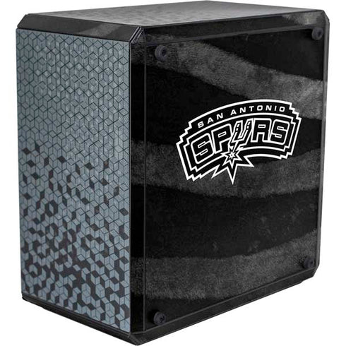 NBA San Antonio Spurs Black Animal Print Cooler Master MasterBox Q300L Mini Tower Skin