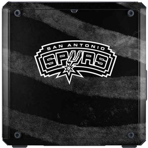 NBA San Antonio Spurs Black Animal Print Cooler Master MasterBox Q300L Mini Tower Skin