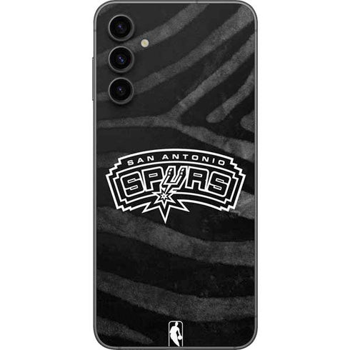 NBA San Antonio Spurs Black Animal Print Galaxy A14 5G Skin