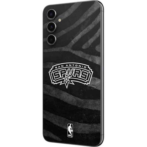NBA San Antonio Spurs Black Animal Print Galaxy A14 5G Skin