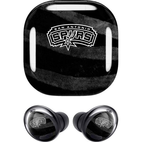 NBA San Antonio Spurs Black Animal Print Galaxy Buds Pro Skin