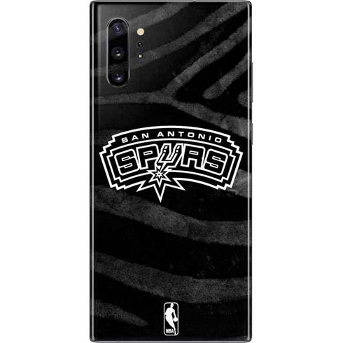 NBA San Antonio Spurs Black Animal Print Galaxy Note 10 Plus Skin