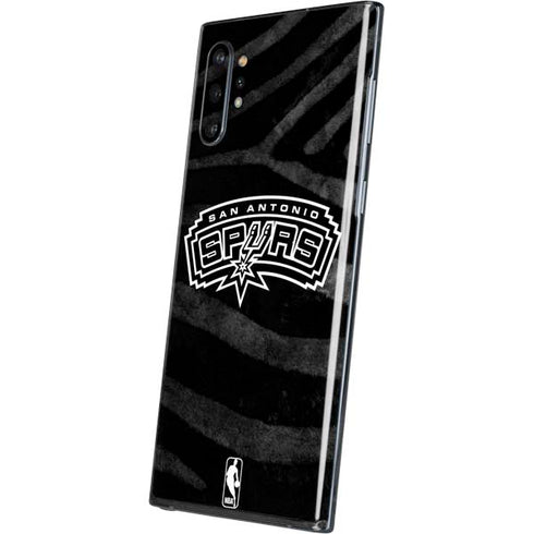 NBA San Antonio Spurs Black Animal Print Galaxy Note 10 Plus Skin