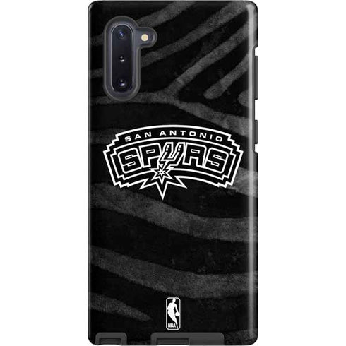 NBA San Antonio Spurs Black Animal Print Galaxy Note 10 Pro Case