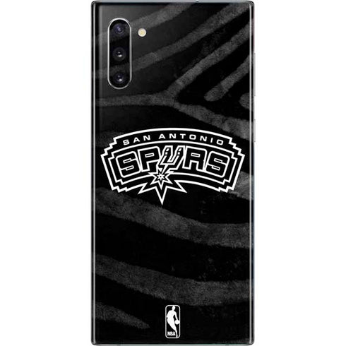 NBA San Antonio Spurs Black Animal Print Galaxy Note 10 Skin