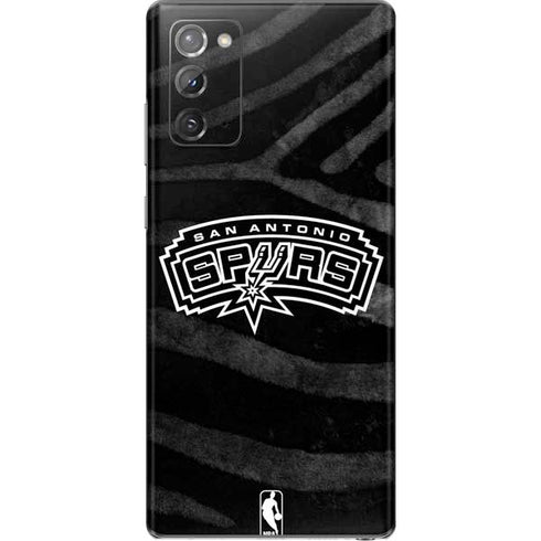 NBA San Antonio Spurs Black Animal Print Galaxy Note20 5G Skin