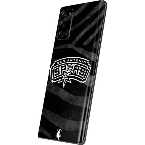 NBA San Antonio Spurs Black Animal Print Galaxy Note20 5G Skin