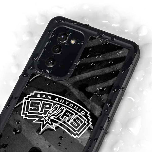 NBA San Antonio Spurs Black Animal Print Galaxy Note20 5G Waterproof Case
