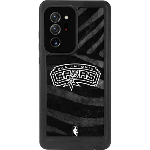 NBA San Antonio Spurs Black Animal Print Galaxy Note20 Ultra 5G Waterproof Case