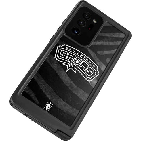 NBA San Antonio Spurs Black Animal Print Galaxy Note20 Ultra 5G Waterproof Case