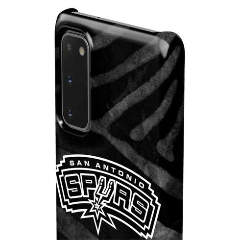 NBA San Antonio Spurs Black Animal Print Galaxy S20 Lite Case