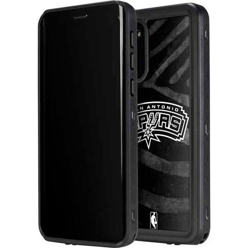 NBA San Antonio Spurs Black Animal Print Galaxy S20 Plus Waterproof Case