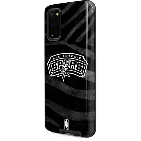 NBA San Antonio Spurs Black Animal Print Galaxy S20 Pro Case