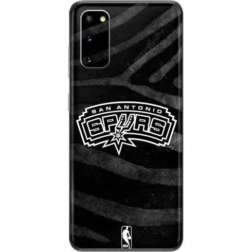 NBA San Antonio Spurs Black Animal Print Galaxy S20 Skin