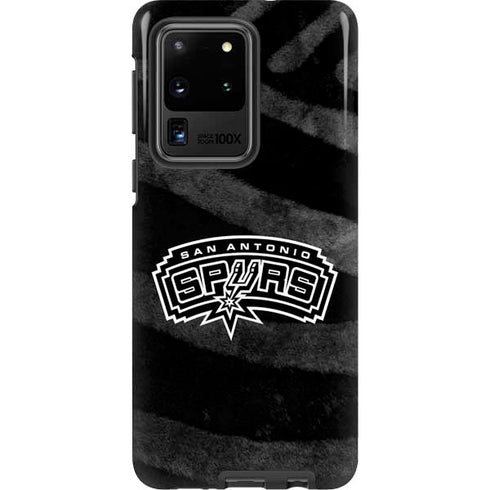 NBA San Antonio Spurs Black Animal Print Galaxy S20 Ultra 5G Pro Case