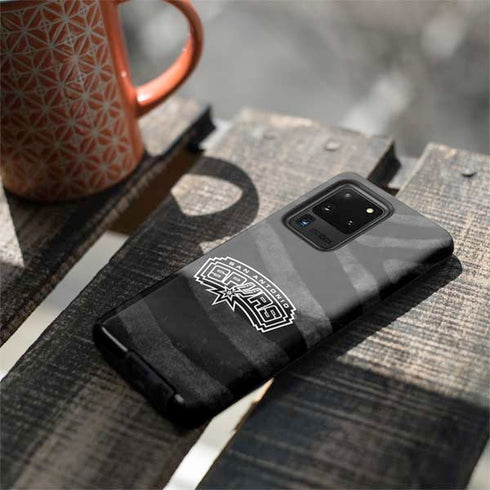 NBA San Antonio Spurs Black Animal Print Galaxy S20 Ultra 5G Pro Case