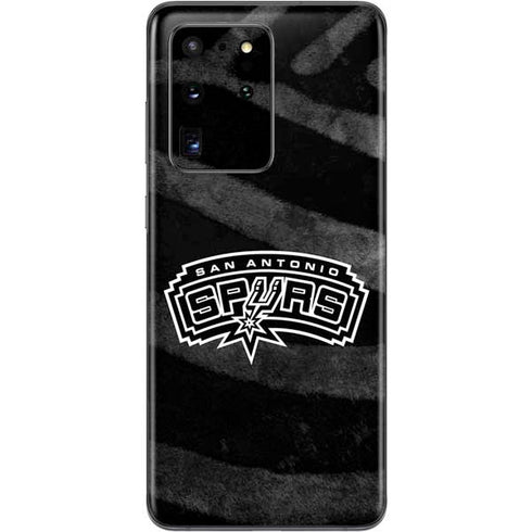 NBA San Antonio Spurs Black Animal Print Galaxy S20 Ultra 5G Skin
