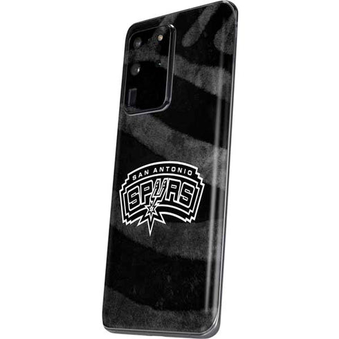 NBA San Antonio Spurs Black Animal Print Galaxy S20 Ultra 5G Skin