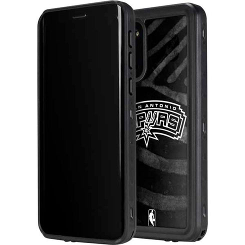 NBA San Antonio Spurs Black Animal Print Galaxy S20 Waterproof Case