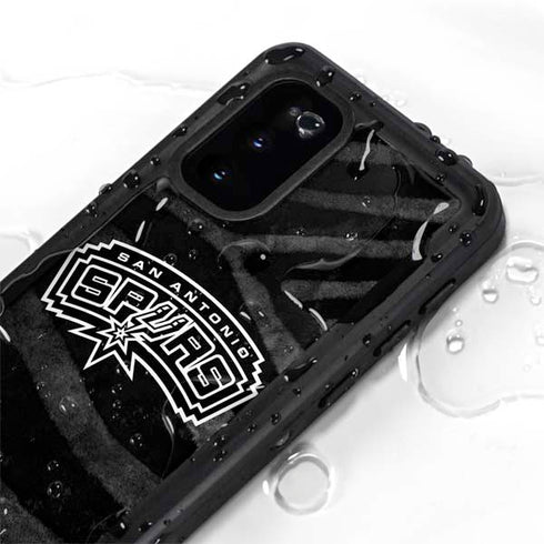 NBA San Antonio Spurs Black Animal Print Galaxy S20 Waterproof Case