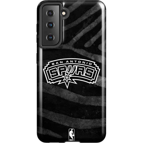 NBA San Antonio Spurs Black Animal Print Galaxy S21 5G Pro Case