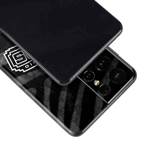 NBA San Antonio Spurs Black Animal Print Galaxy S21 Ultra 5G Skin
