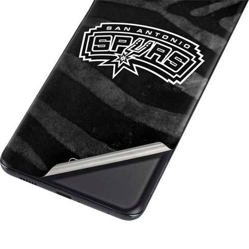 NBA San Antonio Spurs Black Animal Print Galaxy S21 Ultra 5G Skin
