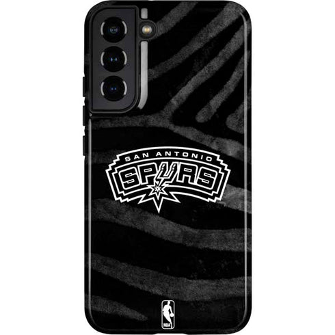 NBA San Antonio Spurs Black Animal Print Galaxy S22 Plus Pro Case