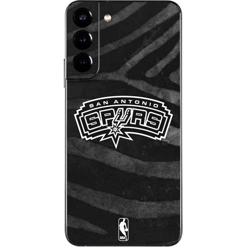 NBA San Antonio Spurs Black Animal Print Galaxy S22 Plus Skin