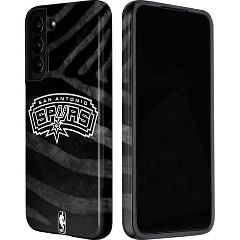 NBA San Antonio Spurs Black Animal Print Galaxy S22 Pro Case