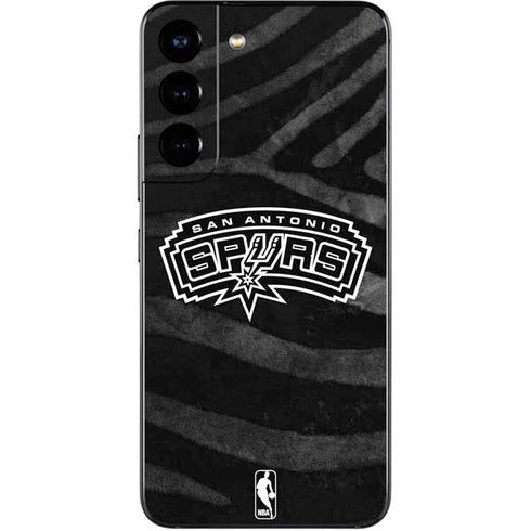 NBA San Antonio Spurs Black Animal Print Galaxy S22 Skin