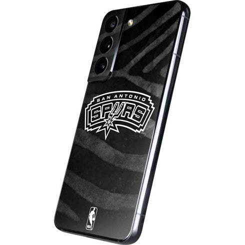 NBA San Antonio Spurs Black Animal Print Galaxy S22 Skin