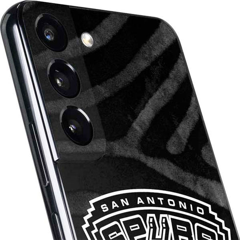 NBA San Antonio Spurs Black Animal Print Galaxy S22 Skin
