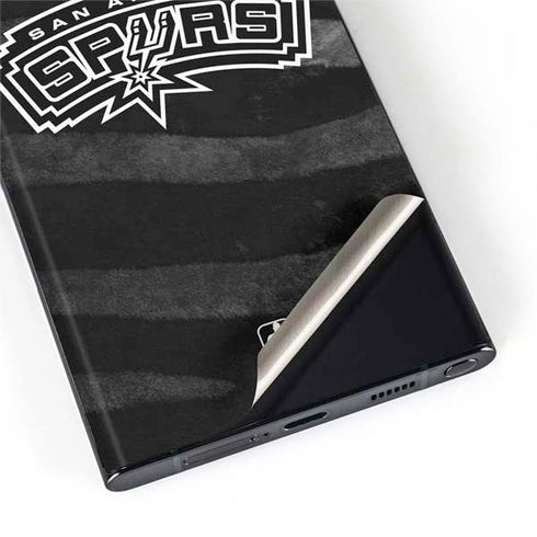 NBA San Antonio Spurs Black Animal Print Galaxy S22 Ultra Skin