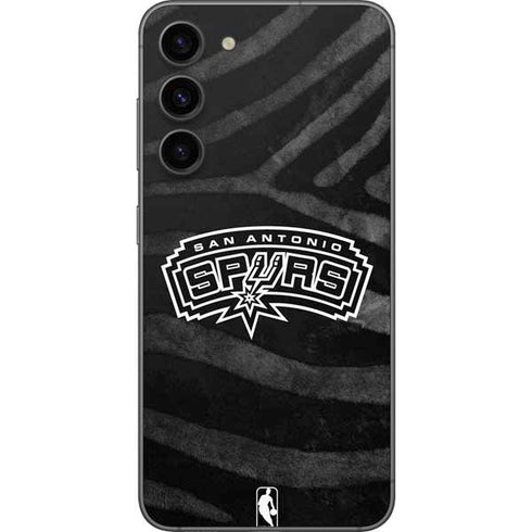 NBA San Antonio Spurs Black Animal Print Galaxy S23 Plus Skin