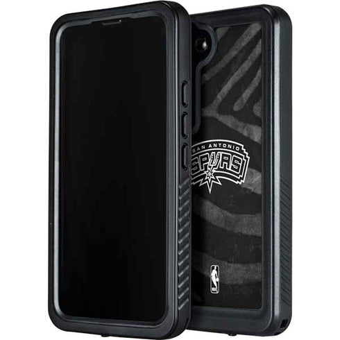 NBA San Antonio Spurs Black Animal Print Galaxy S23 Plus Waterproof Case