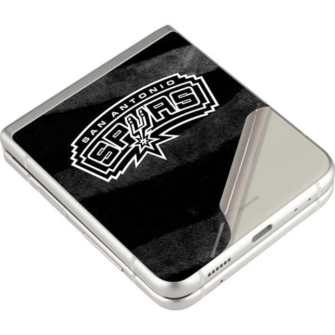 NBA San Antonio Spurs Black Animal Print Galaxy Z Flip3 5G Skin