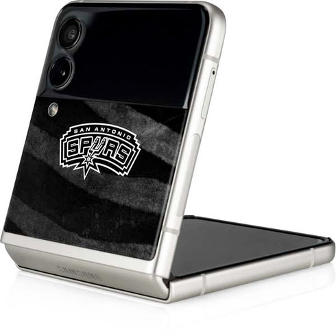 NBA San Antonio Spurs Black Animal Print Galaxy Z Flip3 5G Skin
