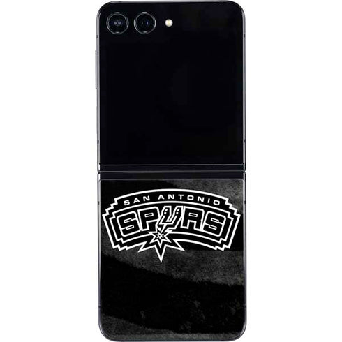 NBA San Antonio Spurs Black Animal Print Galaxy Z Flip5 5G Skin