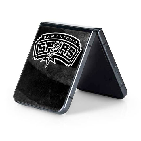 NBA San Antonio Spurs Black Animal Print Galaxy Z Flip5 5G Skin
